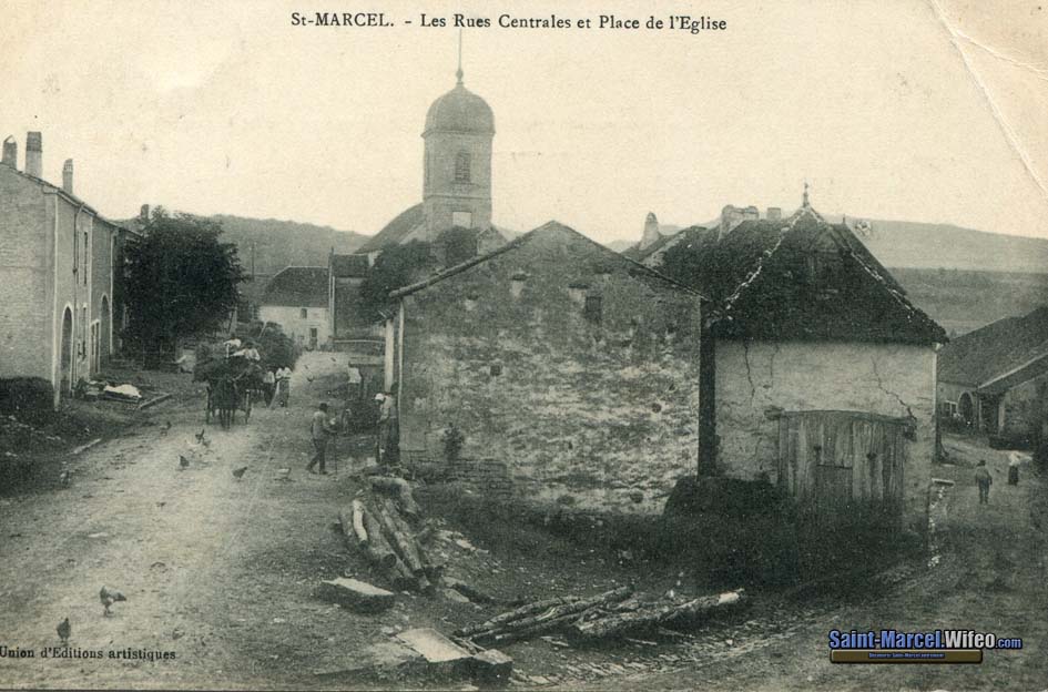 Rues centrales et place de l'église