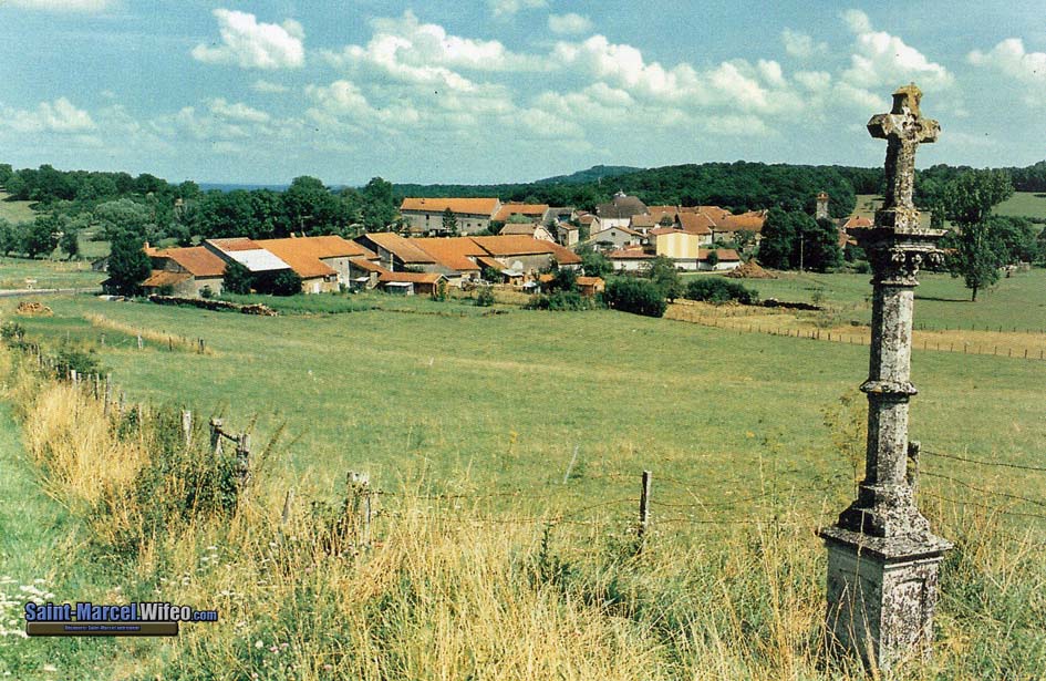Vue du village de Saint-Marcel